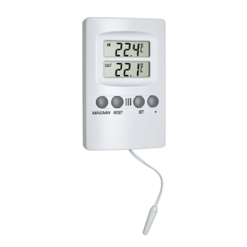 TFA Dostmann 30.1024 Digitales Innen-Außen-Thermometer mit Alarm
