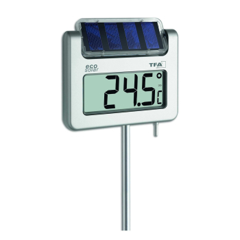 TFA 30.2026 Digitales Gartenthermometer mit Solarbeleuchtung AVENUE