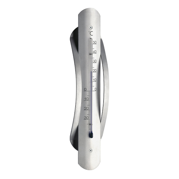 TFA Dostmann 12.2044 Analoges Innen-Außen-Thermometer aus Aluminium