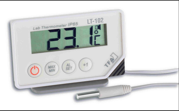 TFA Dostmann 30.1034 Profi-Digitalthermometer mit Kabelfühler LT-102